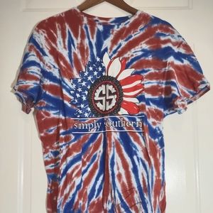 Simply southern large tie dye top